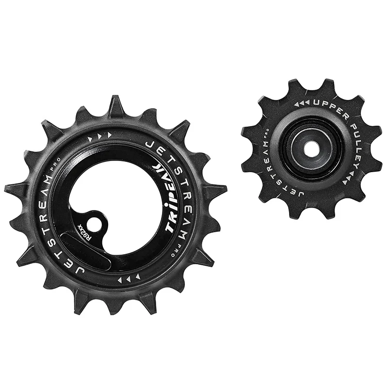 Galet Dérailleur Aopw Tripeak 12-18 Dents Céramique 11X2V. Shimano Dura-Ace R9100 Noir (Jeu De 2) (Garantie 4 Ans)