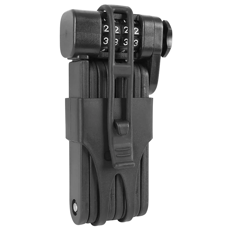 Antivol Vélo - Trottinette Pliable-Pliant A Combinaison - Code Longueur 90 cm Noir (Support Fixation Inclus) -Niveau Sécurité 5-