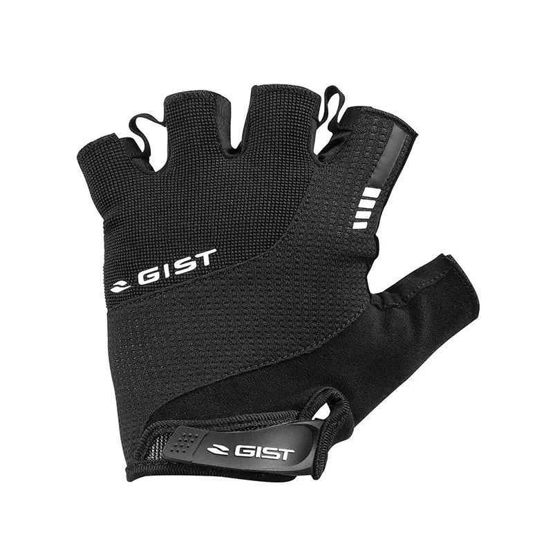Gants Vélo Court Gist Kontrol Été Noir M (Paire Sur Carte) Avec Velcro