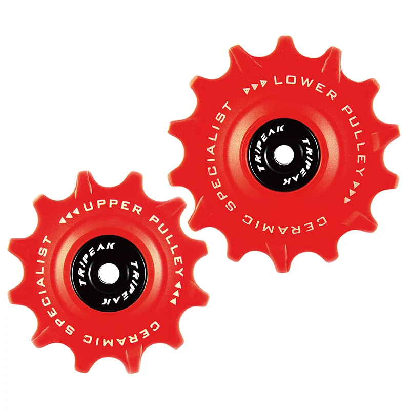 Galet Dérailleur Route Tripeak 12-14 Dents Céramique 12V. Sram Etap Axs Rouge (Blister De 2)