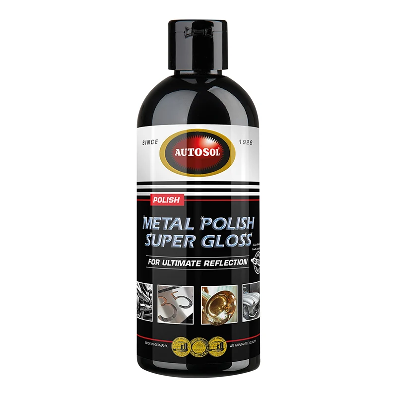 Polish Métal Effet Brillant Autosol Super Gloss (Flacon 250 Ml) (Poli Tout Métal : Alu, INOX, Acier...) (Made In Germany - Qualite Premium)