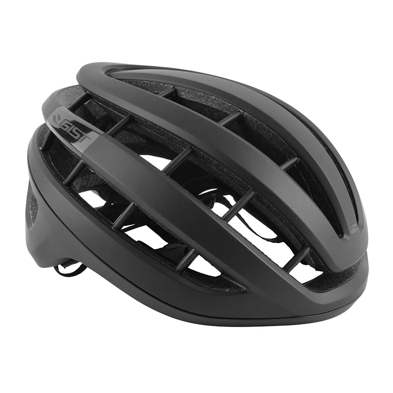 Casque Vélo Adulte Gist Route Rapido Noir Mat Taille 56-62 Réglage Molette 255 G (Compatible VTT - Gravel)