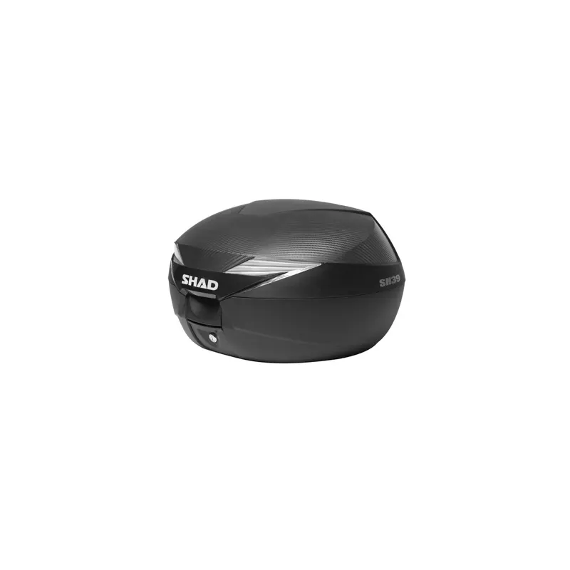 TOP CASE SHAD SH39 CARBONE 39L AVEC PLATINE (CONTENANCE 2 CASQUES JET OU 1 CASQUE INTEGRAL + ACCESSOIRES)