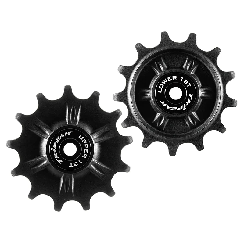 Galet Dérailleur Gravel-VTT Tripeak 13-13 Dents Céramique 11V. Shimano Grx-Xt (Grx 812 - 817 - Xtm8000) Noir (Blister De 2)