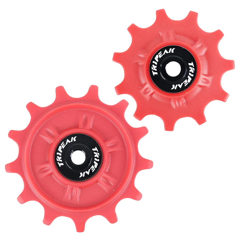 Galet Dérailleur Gravel-VTT Tripeak 11-13 Dents Céramique 11V. Shimano Grx-Xt (Grx810 - 815 - Xtm8000) Rouge (Blister De 2)