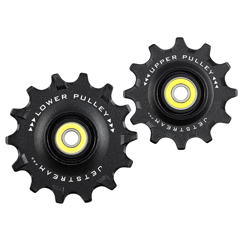 Galet Dérailleur Route Tripeak 12-14 Dents Céramique 12V. Shimano Dura-Ace R9200 - Ultegra R8100 - 105 R7100 Noir (Blister De 2)