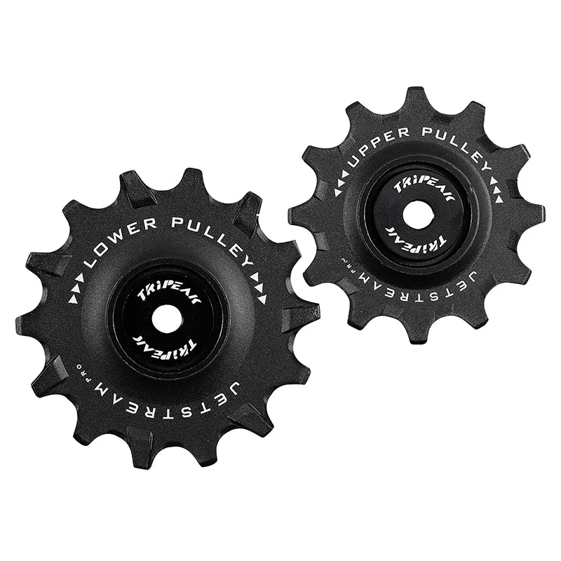 Galet Dérailleur Route Tripeak 12-14 Dents Céramique 11V. Shimano Dura-Ace R9100 - Ultegra R8000 -105 R7000 Noir (Blister De 2)