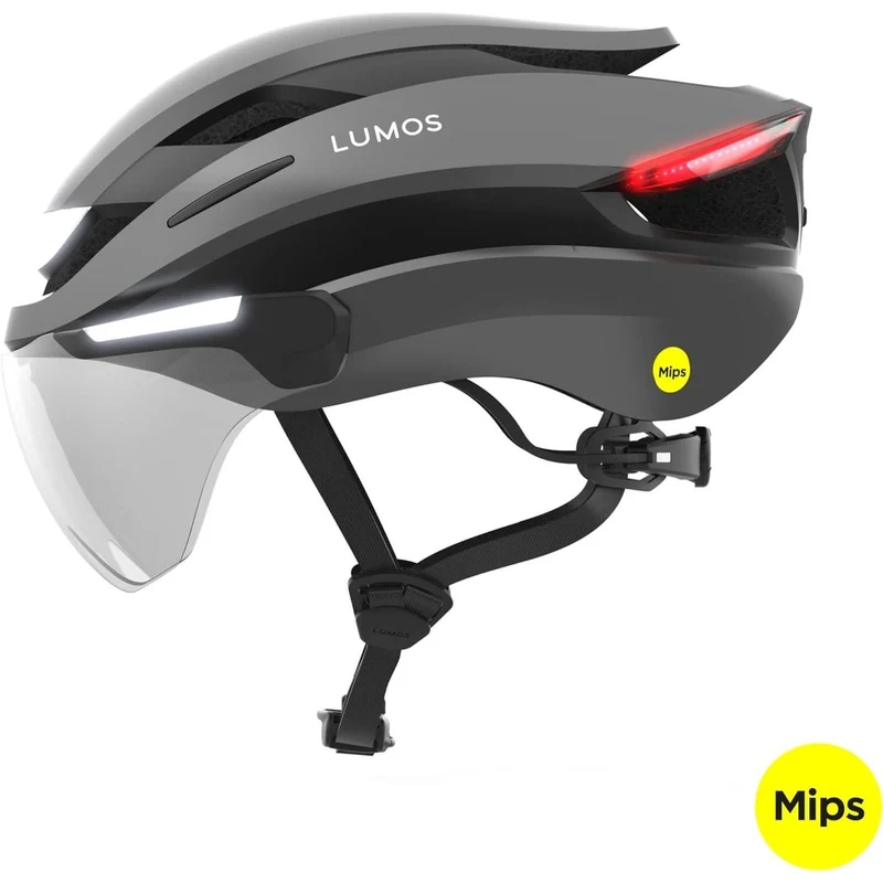 Casque clignotant Lumineux Lumos Ultra E-Bike MIPS M-L Noir (54-61cm) Avec Visière pour Trottinette Électrique