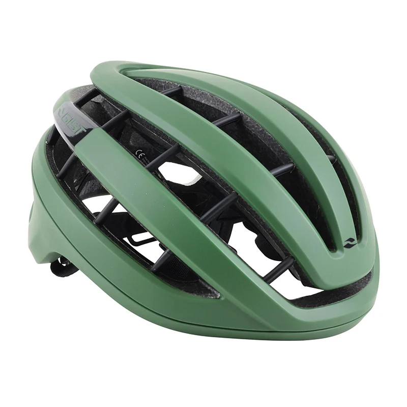 Casque Vélo Adulte Gist Route Rapido Vert Mat Taille 56-62 Réglage Molette 255 G (Compatible VTT - Gravel)