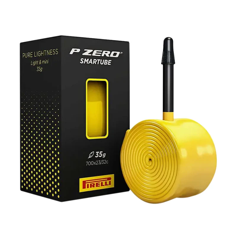 Chambre A Air Vélo 700 X 23-32 Pirelli P Zero Smartube Tpu Valve Presta Jaune - Noir 60 mm