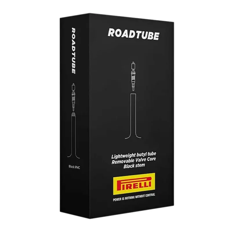 Chambre A Air Vélo 700 X 23-30 Pirelli Roadtube Valve Presta Noir 60 mm (Obus Demontable)