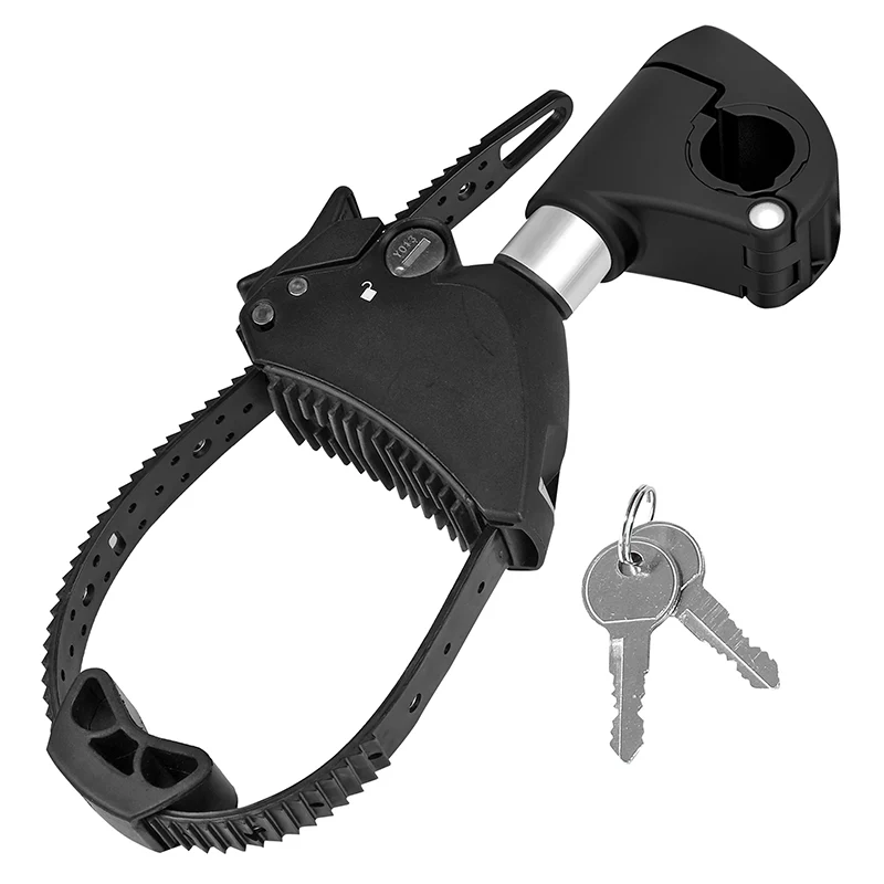 Bras - Fixe Cadre Pour Porte Vélo Plateforme Longueur 12 cm Avec Antivol (Arceau En U 3 cm) Pour Crow Basic-Amber Et Autres Marques