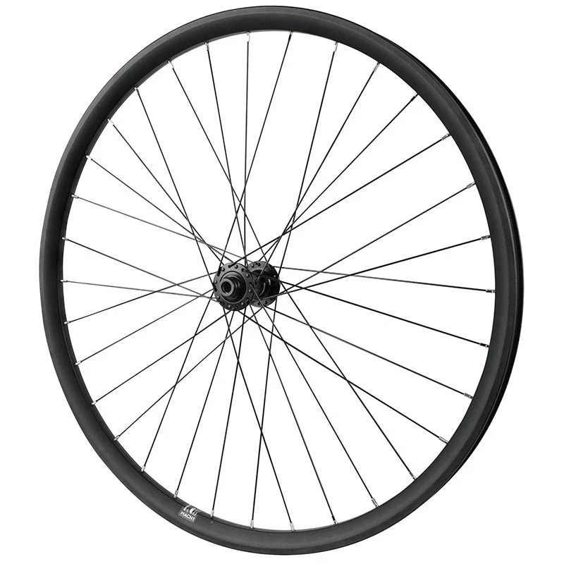 Roue VTT Disque 27.5" Avant Moyeu Shimano Rs470 Grx Centerlock Tubeless Ready Axe Traversant 12-100 Noir Jante 23C 32 Rayons -Poids Max 150 Kg-