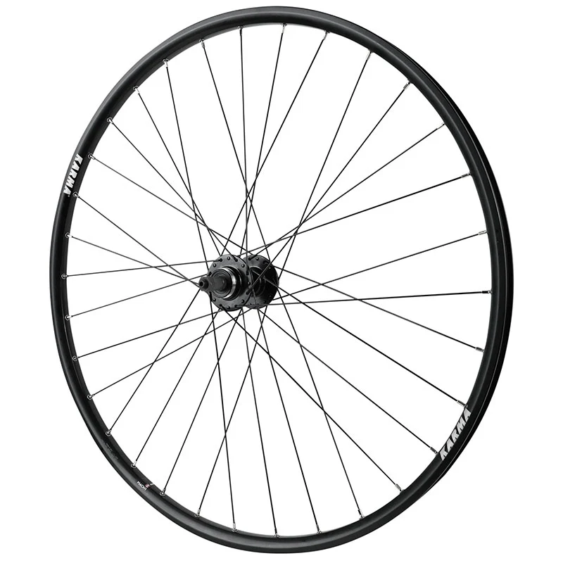 Roue VTT Disque Blocage 29" Karma Arrière Noir Moyeu Velox Disque 6 Trous Roue Libre 7-6-5V Compatible VAE Jante 21C 32 Rayons -Poids Max 150 Kg-