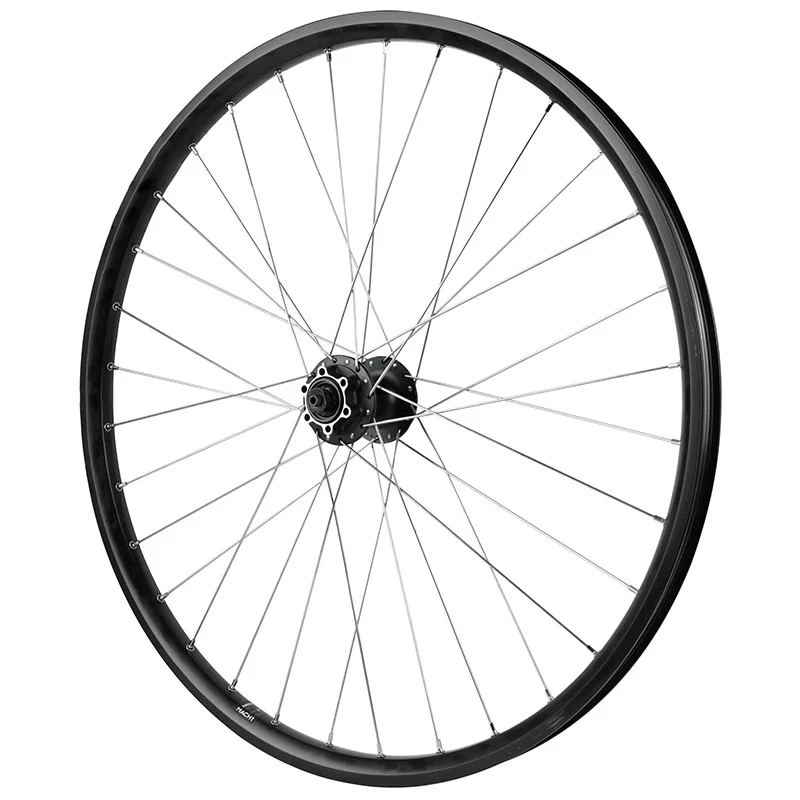 Roue VTT - Cargo - VAE - E-Bike - Longtail Disque Blocage 27.5" Velox Kargo L Avant Noir Moyeu Shimano Deore M475 6 Trous (Renforcé) 32 Rayons INOX -Poids Max 225 Kg-