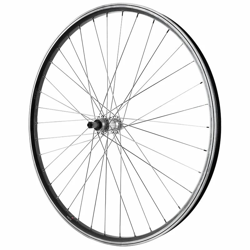Roue VTC - VAE Patin Blocage 700 - 28" Alu Arrière Moyeu Alu Roue Libre 7-6-5V 36 Rayons Jante 21C -Poids Max 180 Kg-
