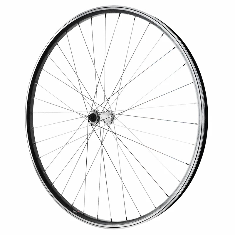 Roue VTC - VAE Patin Blocage 700 - 28" Alu Avant Moyeu Alu 36 Rayons Jante 23C -Poids Max 180 Kg-