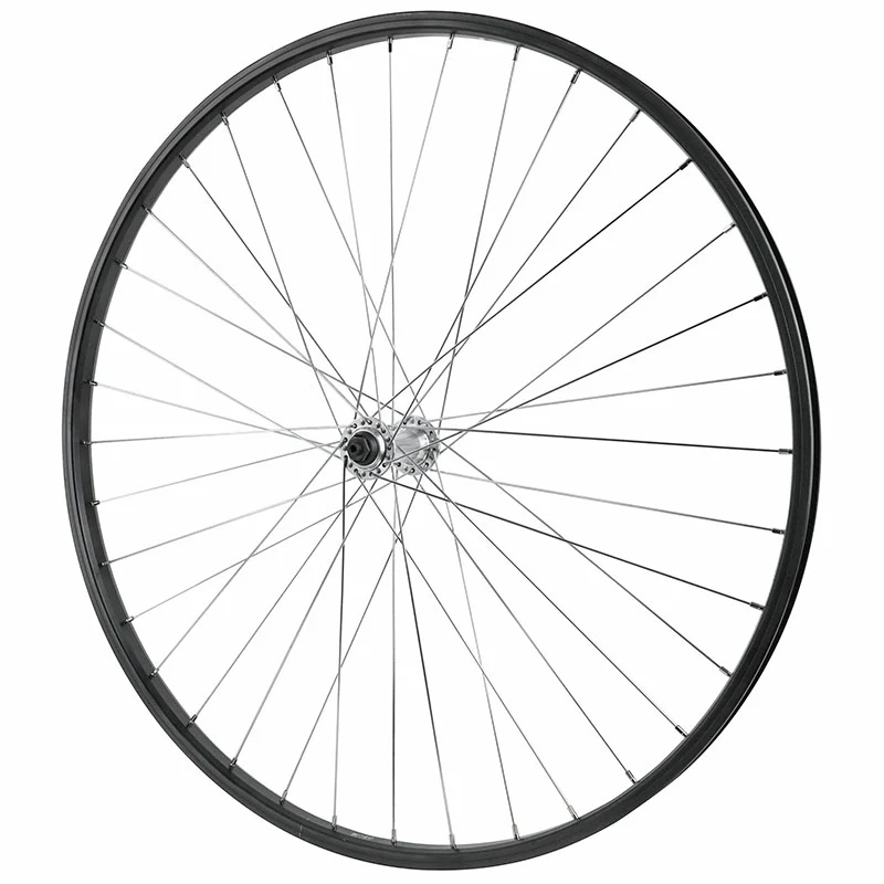 Roue VTC Patin Blocage 700 - 28" Alu Avant Moyeu Alu 36 Rayons Jante 21C -Poids Max 110 Kg-