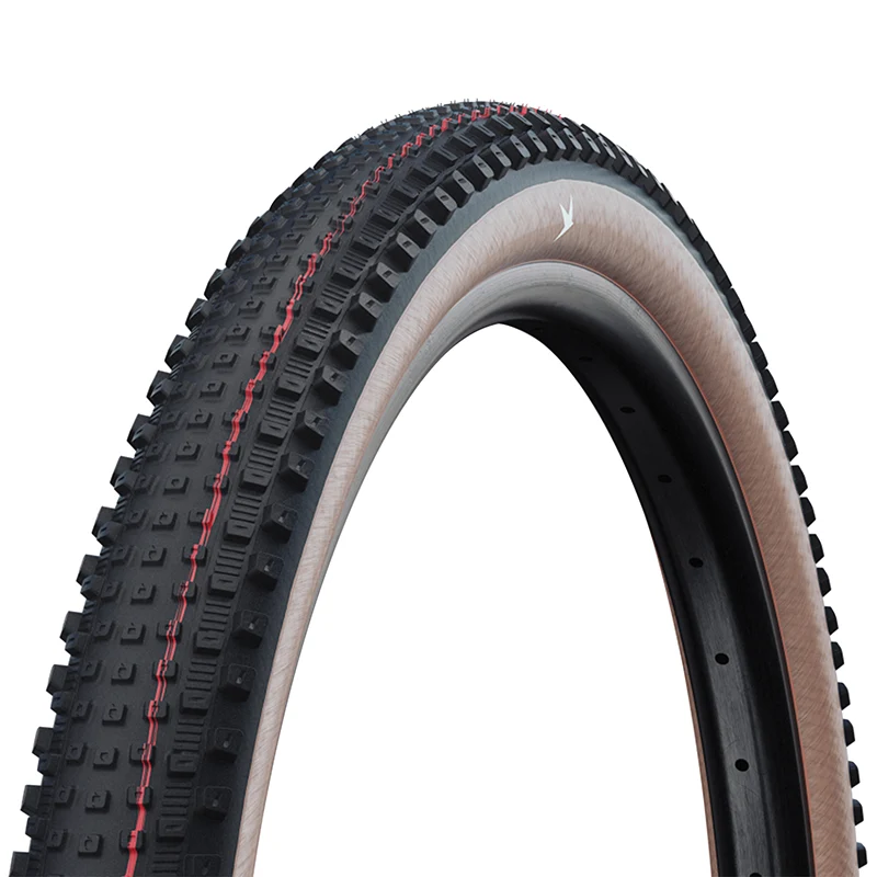 Pneu VTT - VAE 29 X 2.25 Schwalbe Rick Xc Noir Tlr Super Race (57-622) Tubeless Ready Flanc Transparent Homologué VAE E25 (Poids Max 115 Kg)