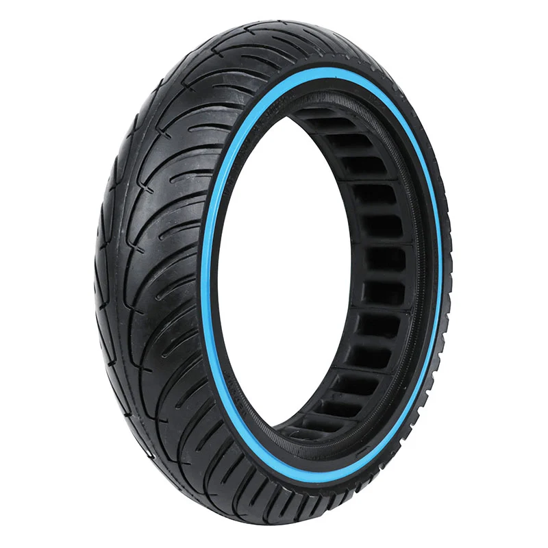 Pneu Trottinette Plein 8.5 X 2.00 Noir Liseret Bleu - Noir- Largeur Intérieur 36 mm (Pour Cecotec Bongo Série A, Cecotec Bongo Série A+ Connected, Cecotec Bongo Série A Connected, Cecotec Outsider)