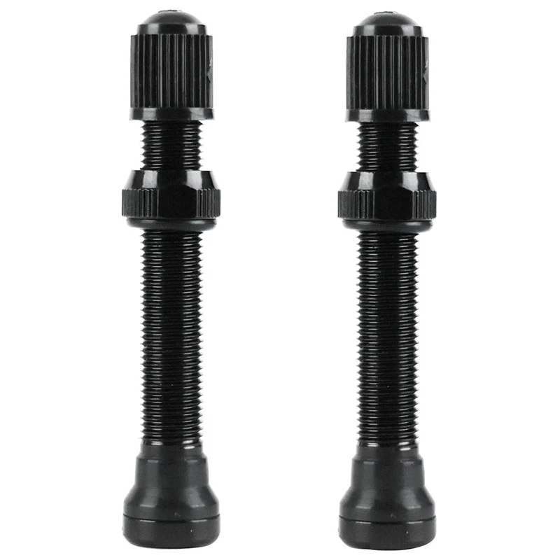 Valve De Pneu Tubeless Schrader Velox Alu Noir 60 mm Obus Demontable (Vendu A La Paire Sur Carte) Compatible Bosch