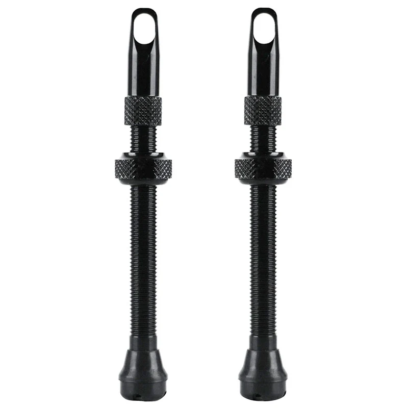 Valve De Pneu Tubeless Presta Velox Alu Noir 60 mm Obus Demontable (Vendu A La Paire Sur Carte) Compatible Bosch