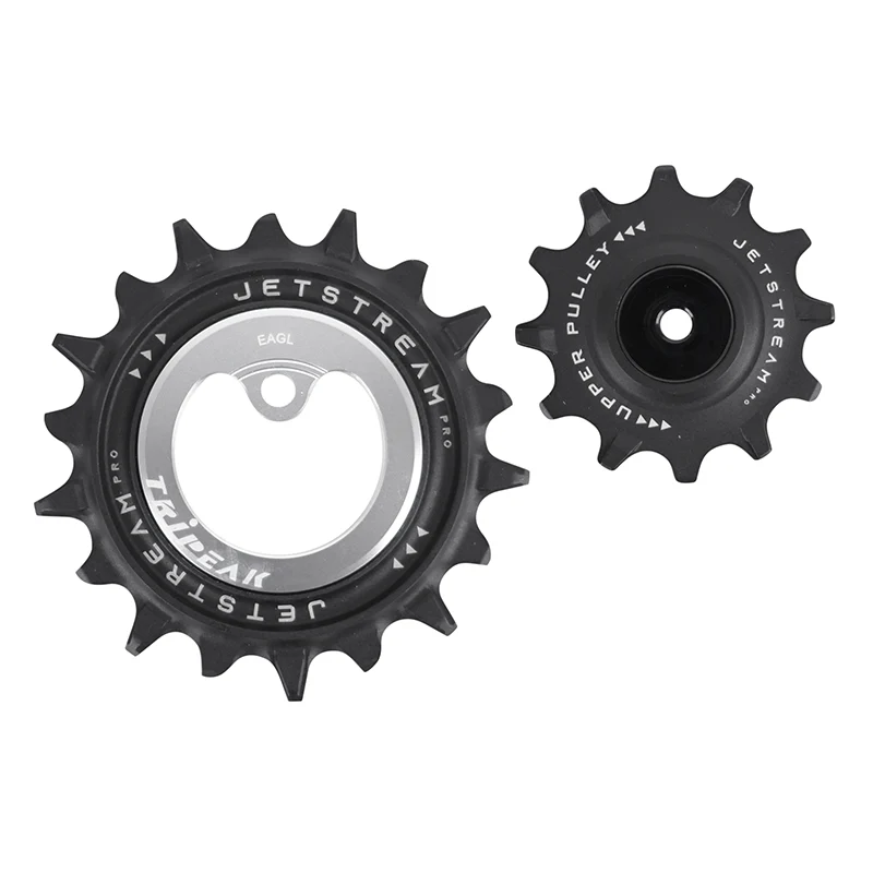 Galet Dérailleur Aopw Tripeak 12-18 Dents Céramique 12X1V. Sram VTT Eagle Axs Argent (Jeu De 2) (Garantie 4 Ans)