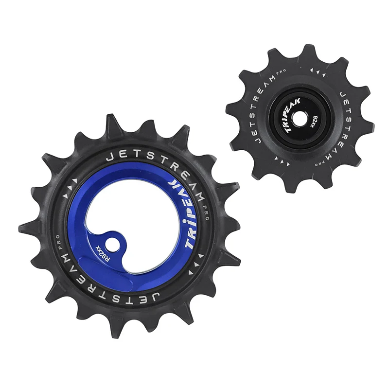 Galet Dérailleur Aopw Tripeak 12-18 Dents Céramique 12X2V. Shimano Dura-Ace R9200 Bleu Fonce (Jeu De 2) (Garantie 4 Ans)