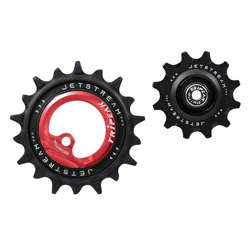 Galet Dérailleur Aopw Tripeak 12-18 Dents Céramique 12X2V. Shimano Ultegra R8100 - 105 R7100 Rouge (Jeu De 2) (Garantie 4 Ans)