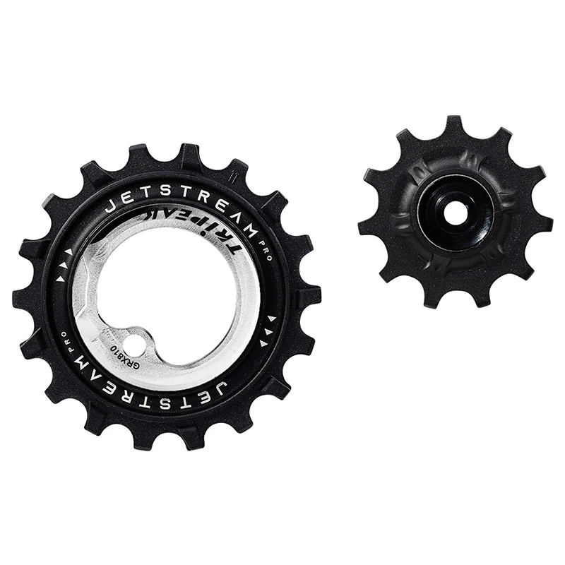 Galet Dérailleur Aopw Tripeak 11-18 Dents Céramique 12-11X2V. Shimano Grx Rx810 - 815 - 820 Argent (Jeu De 2) (Garantie 4 Ans)
