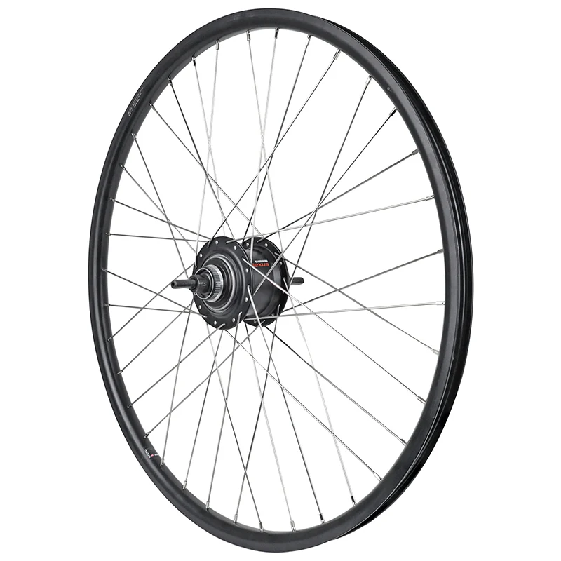 Roue City Disque Arrière 26" Moyeu Nexus 7V Centerlock Noir Jante 19C 36 Rayons