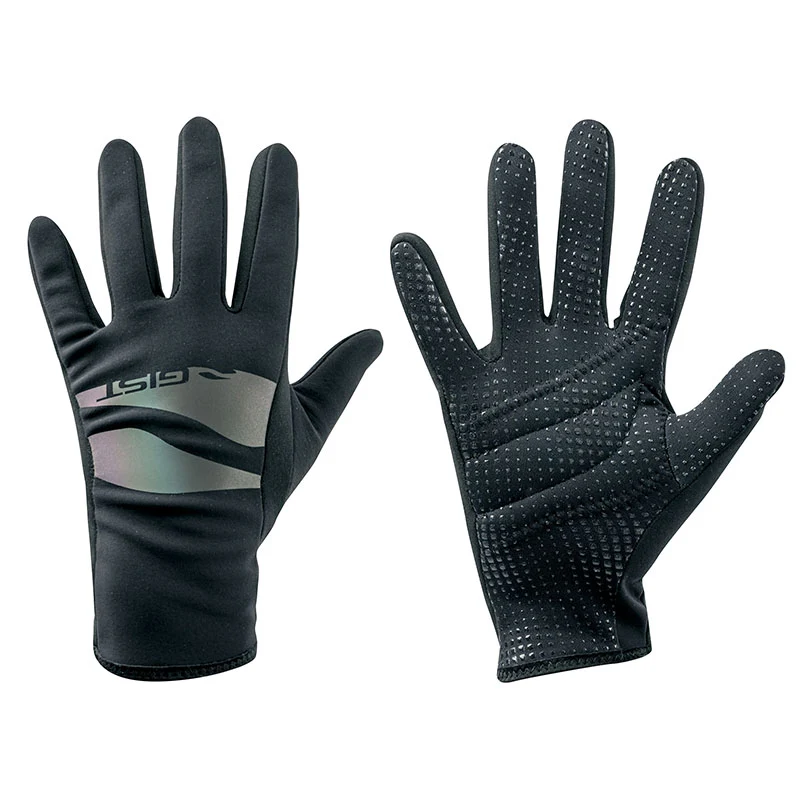 Gants Vélo Junior Hiver Long Gist Noir 7-9 Ans XS (Paire Sur Carte) Sans Velcro