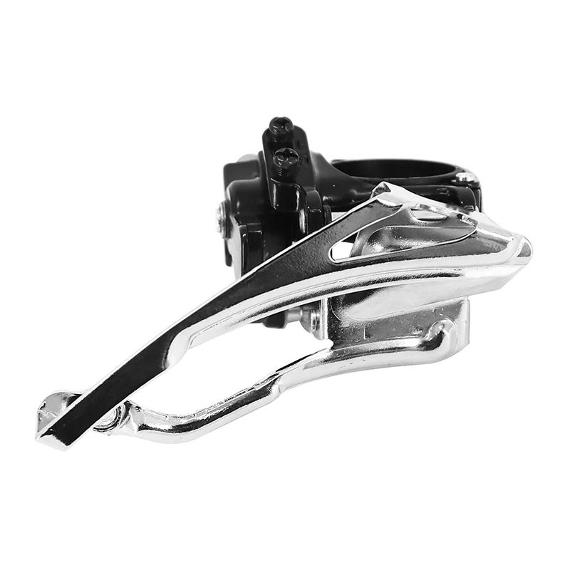 Dérailleur VTT Avant Microshift 7-8V. A Collier 34.9 Pour Triple Plateau 48X38X28 Tirage Haut-Bas (Avec Collier Adaptateur 31.8) (Compatible Shimano)