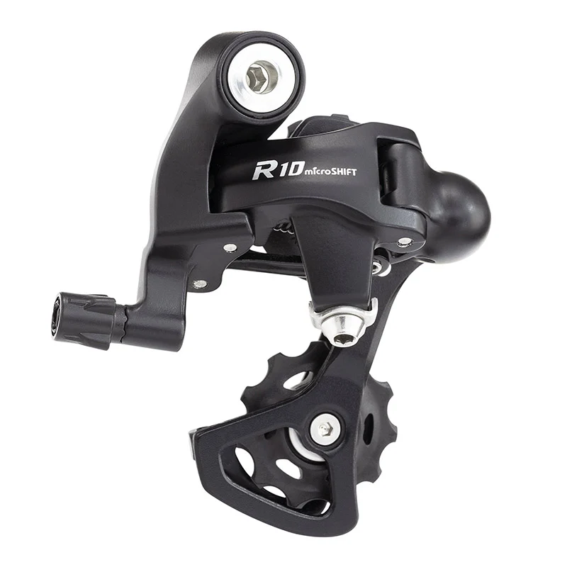 Dérailleur Route Arrière Microshift 10V. Chape Courte A Vis Double (Compatible Shimano)