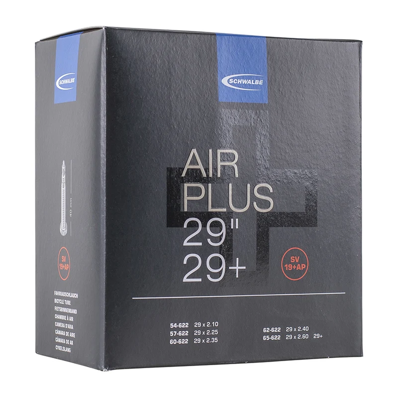 Chambre A Air Vélo 29 X 2.10-2.60 Schwalbe Air Plus Valve Presta 40 mm (Sv19)