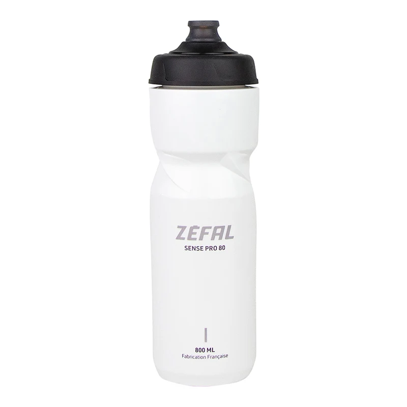 Bidon Zefal Sense Pro 80 Blanc (Noir-Gris) 800Ml (Bouchon Sécurité Anti-Goutte)