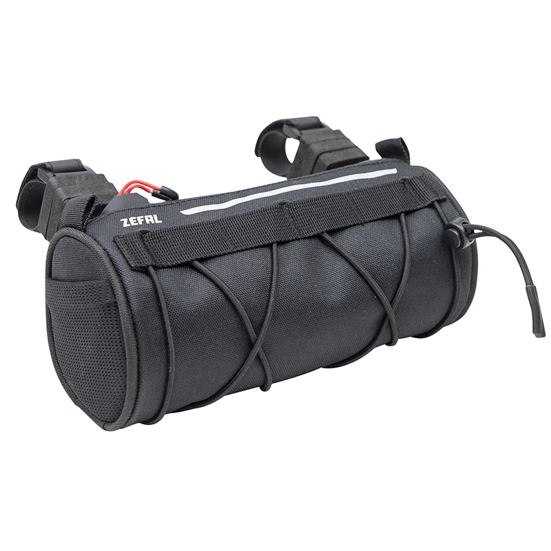 Sacoche De Cintre-Guidon Vélo Zefal Z Adventure F1 Noir Étanche Fixation Auto-Agrippantes - Clips (L 200 X L 90 X H 90 mm - 1.2Litres) Charge Maxi 2Kgs