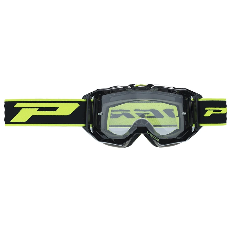 Masque-Lunettes Cross Progrip 3303 Tr Vista Noir Ecran Transparent Anti-Rayures-Anti U.V.-Anti-Buee (Homologué Ce-En-N° Ac-96025 Rev.2)