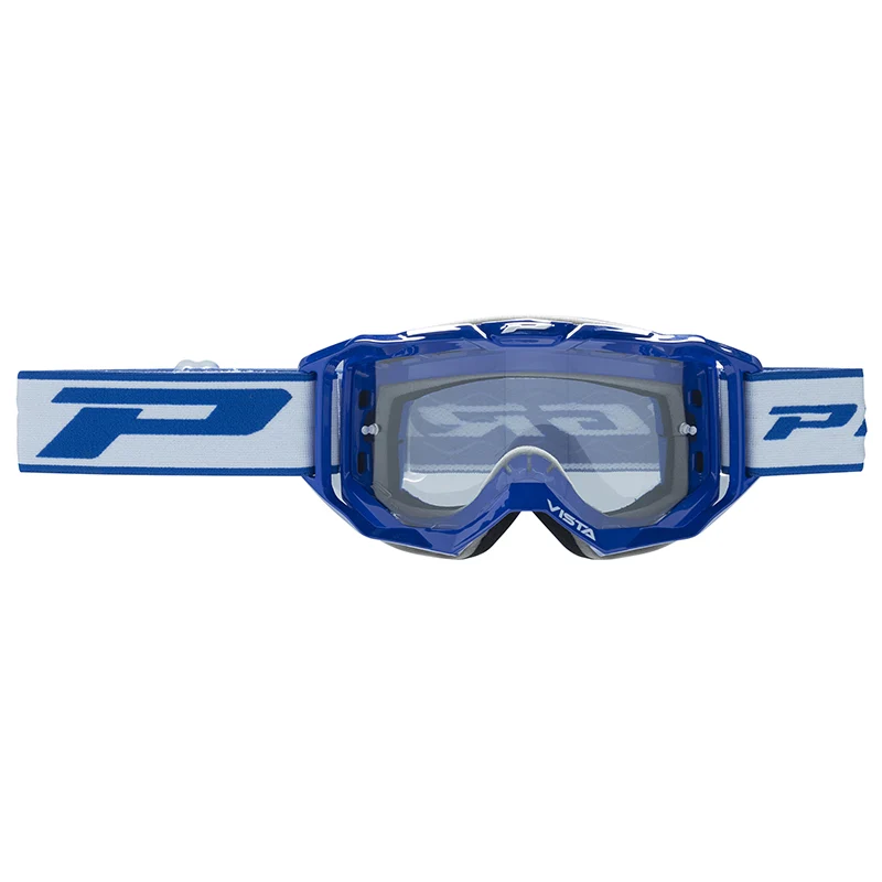 Masque-Lunettes Cross Progrip 3303 Tr Vista Bleu Ecran Transparent Anti-Rayures-Anti U.V.-Anti-Buee (Homologué Ce-En-N° Ac-96025 Rev.2)