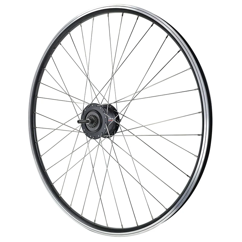 Roue VTC Patin 700 X 35 - 28" Er10 Arrière Noir Double Paroi Moyeu Nexus 7V 36 Rayons INOX (Sg-C30001-7R)