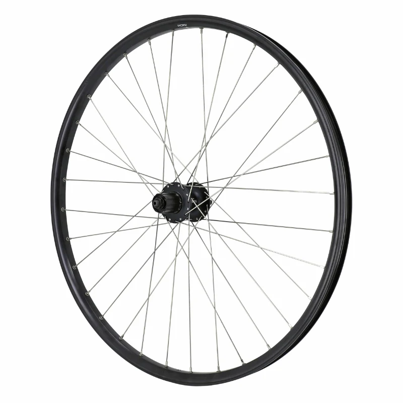 Roue VTT - Cargo - VAE - E-Bike - Longtail Disque Blocage 27.5" Velox Kargo L Arrière Noir Moyeu Shimano Deore M475 Disque 6 Trous Cassette 11-10-9-8V Jante 25C 32 Rayons INOX -Poids Max 225 Kg-