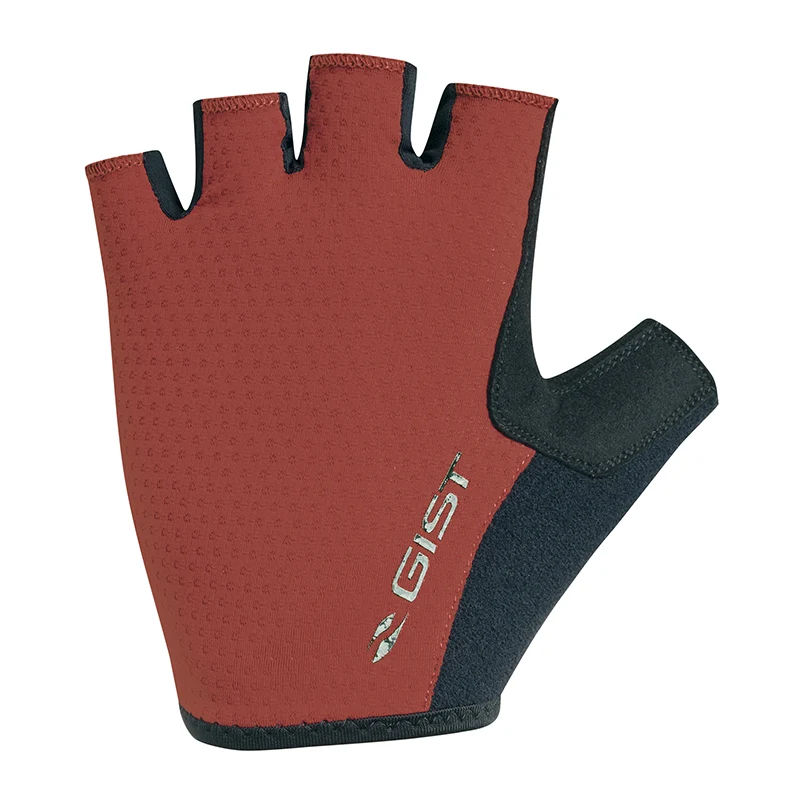 Gants Vélo Court Gist Rapid Gel Noir-Rouge XXL (Paire Sur Carte) Sans Velcro -5518-