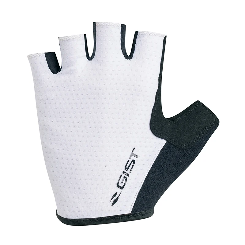 Gants Vélo Court Gist Rapid Gel Noir-Blanc XXL (Paire Sur Carte) Sans Velcro -5518-