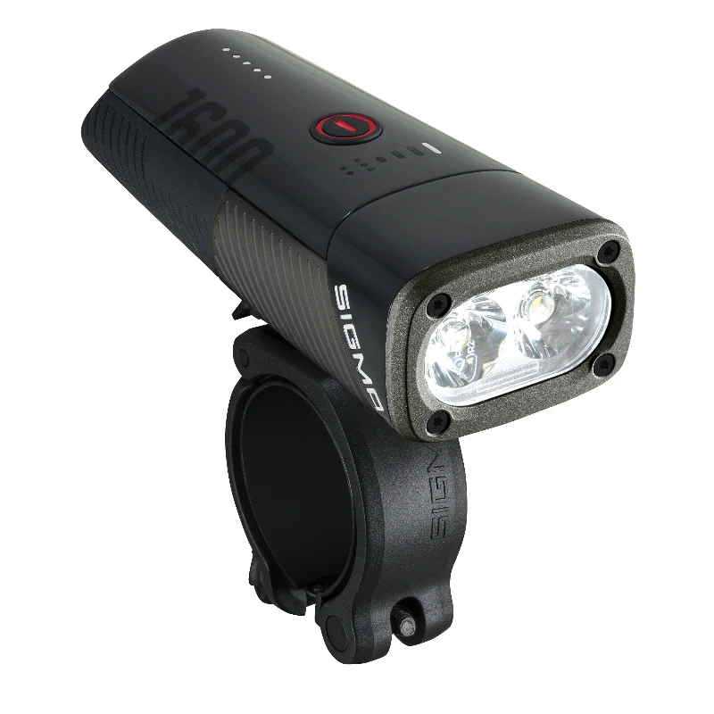 Éclairage Vélo Usb Avant Sigma Buster 1600 Lumen Visibilite 205M (Autonomie De 2H A 50H) Batterie Iion Recharge Usb- Fixation Cintre Serrage Vis (Pour Support Casque Prendre Ref 180466)