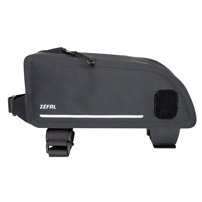 Sacoche De Cadre Vélo Zefal Z Adventure T1 Noir Fixation Velcro (L 50 X L 220 X H 100 mm - 1Litre) Charge Maxi 1Kgs