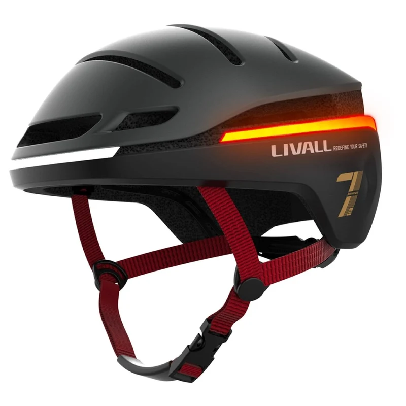 Casque ultra-connecté clignotant Livall EVO21 pour trottinette électrique