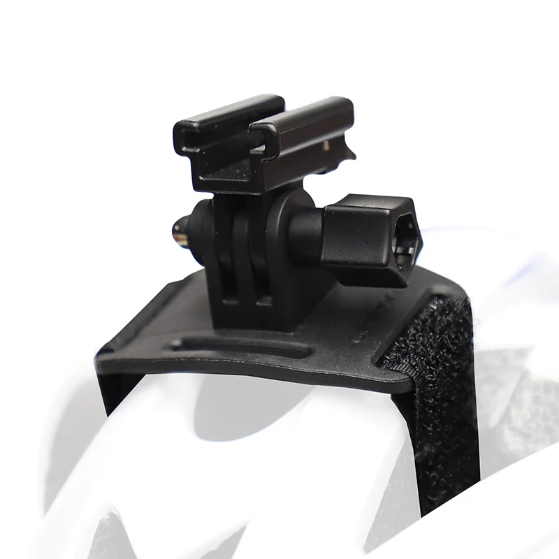 Support Éclairage Vélo Zefal Noir Pour Casque (Compatible Go Pro)