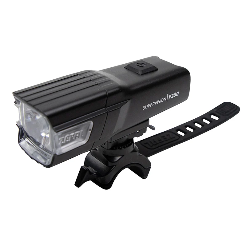 Éclairage Vélo Usb Avant Sur Cintre Zefal Supervision F200 Lumen Noir