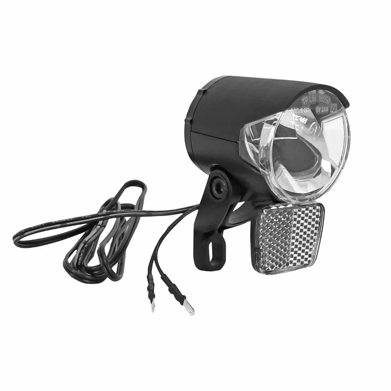 Éclairage Vélo A Dynamo Avant Sur Fourche Herrmans Mr4 100 Lumen Noir Avant (Livre Avec Patte) 6V-2.4W - (Vendu En Vrac Pour Atelier)