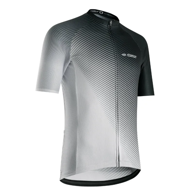 Maillot Gist Été Flow Manches Courtes Zip Total Blanc M